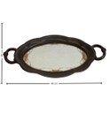 Ver imagem 5 de Bandeja Espelhada Redonda Grande com Alças Resina 46cm