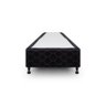 Cama Box Simples Castor Solteiro Poli Preto 100x200x27cm - 2