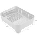 Ver imagem 3 de Kit 3 Utensílios Escorredor de Louça Talher Porta Detergente Branco