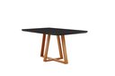 Ver imagem 2 de Conjunto Sala de Jantar Mesa Florença Madeira Maciça 160x90cm Tampo Retângular Vidro Preto com 6 Cad
