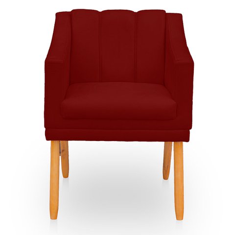 Poltrona Cadeira para Sala Confortável e Moderna Mila Suede