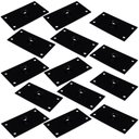 Ver imagem 1 de Kit 14 Chapinhas Chapa Reta Fixação Pés Palito Rosca 5/16 Preto Nay Multicoisas Produtos indicados p