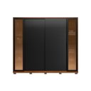 Ver imagem 6 de Guarda Roupa 4 Portas de Correr e 4 Gavetas C- 2 Vidros Reflecta e Pés Laredo Flex Nogueira-