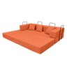 Sofa Cama 2 Lugares Virginia 185cm Boucle Sofa na Caixa Terracota - 4
