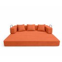 Ver imagem 3 de Sofa Cama 2 Lugares Virginia 185cm Boucle Sofa na Caixa Terracota