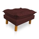 Ver imagem 5 de Poltrona de Amamentação com Puff Laura Suede - Pallazio Marsala