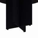 Ver imagem 3 de Mesa de Reunião Redonda F5 Office Moderno sem Gavetas MDP 110cm Preto