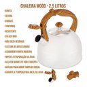 Ver imagem 4 de Chaleira Wood 2,5 Litros Bege Mor com Apito Cabo Madeira