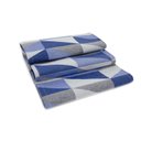 Ver imagem 4 de Kit Tapetes e Passadeira De Cozinha 3 Peças Antiderrapante Ladrilhos Azul