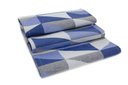 Ver imagem 4 de Kit Tapetes e Passadeira De Cozinha 3 Peças Antiderrapante Ladrilhos Azul