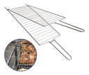Ver imagem 7 de Grelha Dupla P para Carne Peixes Frango Churrasco
