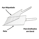 Ver imagem 3 de Grelha Dupla P para Carne Peixes Frango Churrasco