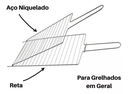 Ver imagem 3 de Grelha Dupla P para Carne Peixes Frango Churrasco