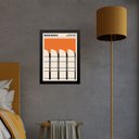 Ver imagem 2 de Quadro Laranja Bauhaus - Arquitetura 45x34cm:moldura Branca