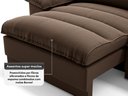 Ver imagem 6 de Sofá Plaza 2,00m Retrátil e Reclinável Velosuede - Netsofas