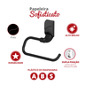 Papeleira Porta Papel Higiênico para Banheiro Linha Sofisticato Cor Preto Durín - 2