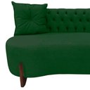 Ver imagem 5 de Sofá 2 Lugares Orgânico Curvo Tókio 150cm Suede Verde