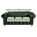 Ver imagem 5 de Sofá Chesterfield Luis Xv 3 Lugares Decoração Retrô Vintage - Couríssimo Verde 075