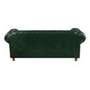 Ver imagem 4 de Sofá Chesterfield Luis Xv 3 Lugares Decoração Retrô Vintage - Couríssimo Verde 075