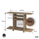 Ver imagem 4 de Rack Estante para Tv Compacto Sala de Estar Quarto - Rústico