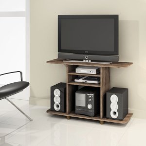 Rack Estante para Tv Compacto Sala de Estar Quarto - Rústico