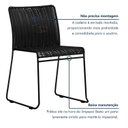Ver imagem 6 de Kit 6 Cadeiras Tubular Fronteira Preto