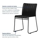 Ver imagem 5 de Kit 6 Cadeiras Tubular Fronteira Preto