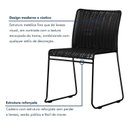 Ver imagem 4 de Kit 6 Cadeiras Tubular Fronteira Preto