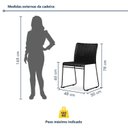 Ver imagem 3 de Kit 6 Cadeiras Tubular Fronteira Preto