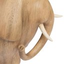 Ver imagem 3 de Escultura Decorativa Elefante Madeira Grande Polirresina:marrom