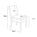 Ver imagem 2 de Cadeira de Jantar Germany Suede Capuccino - Dominic Decor