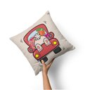 Ver imagem 3 de Kit Com 4 Capas Para Almofadas Páscoa Carro De Chocolate