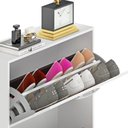 Ver imagem 5 de Sapateira Nick 65cm 3 Portas Basculantes 18 Pares Branca
