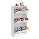 Ver imagem 4 de Sapateira Nick 65cm 3 Portas Basculantes 18 Pares Branca