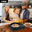 Ver imagem 2 de Vbgk Cooktop Elétrico 1800w com 9 Níveis de Potência e Timer (verde)