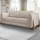 Ver imagem 2 de Sofa Jolie 2 Lugares 180cm Pes Boomerang Linho 212 Areia Ezz