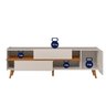 Rack Purus para Tv até "65 3 Portas - Colibri - Off White Matte / Frejo - 3