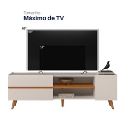 Rack Purus para Tv até "65 3 Portas - Colibri - Off White Matte / Frejo - 5