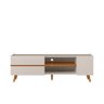 Rack Purus para Tv até "65 3 Portas - Colibri - Off White Matte / Frejo - 10