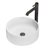 Cuba Apoio Sobrepor Banheiro Redonda Lavabo 35cm Branca - 3
