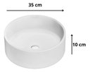 Ver imagem 5 de Cuba Apoio Sobrepor Banheiro Redonda Lavabo 35cm Branca