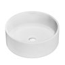 Cuba Apoio Sobrepor Banheiro Redonda Lavabo 35cm Branca - 2