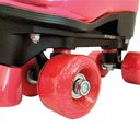 Ver imagem 5 de Patins Shine Ajustável com 4 Rodas Rosa Platinado Brilhante - Fenix - 31 - 34
