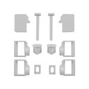 Ver imagem 1 de Conjunto de Fixação para Assento Sanitário Almofadado Astra Tpkpfu Branco