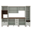 Ver imagem 4 de Cozinha Modulada Cristal 320 Cm Conjunto Provençal Completo Cor:mint com Ébano