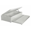 Ver imagem 1 de Cama Box Baú c/Auxiliar Solteiro MH1444 Milano Jacquard White (88x188x43) - Herval