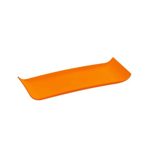 Bandeja Coffee Retangular 15x30 Laranja em Polipropileno Linha Tropical Vem
