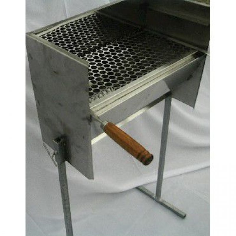 Churrasqueira de inox pé alto 50X25. - 2