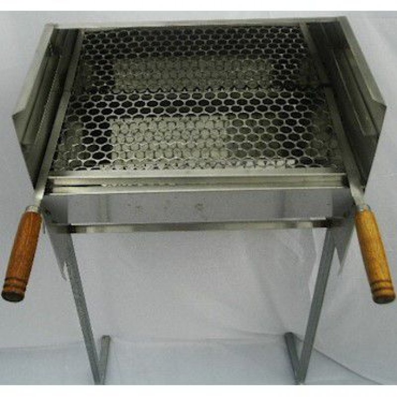 Churrasqueira de inox pé alto 50X25. - 3