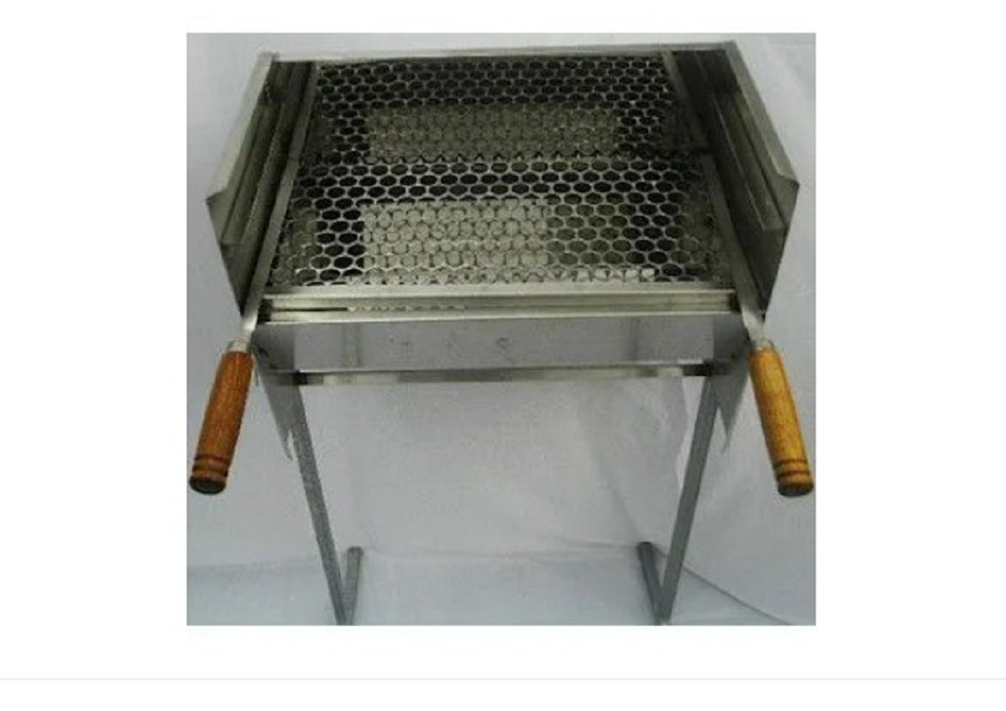 Churrasqueira de inox pé alto 50X25. - 1